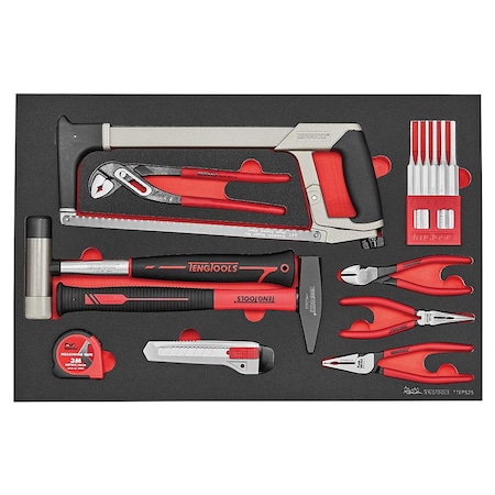 Teng Tools 25 Piece Mechanics and DIY General Service Repair Tool Set TTEPS25